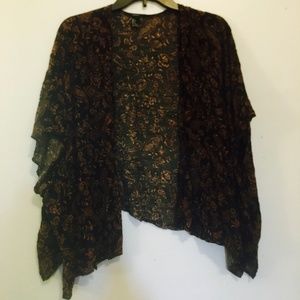 Flowy floral kimono cardigan